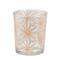 2.5" Basic Luxury Stars Glass Tea Light Candle Holder, Peach Melba